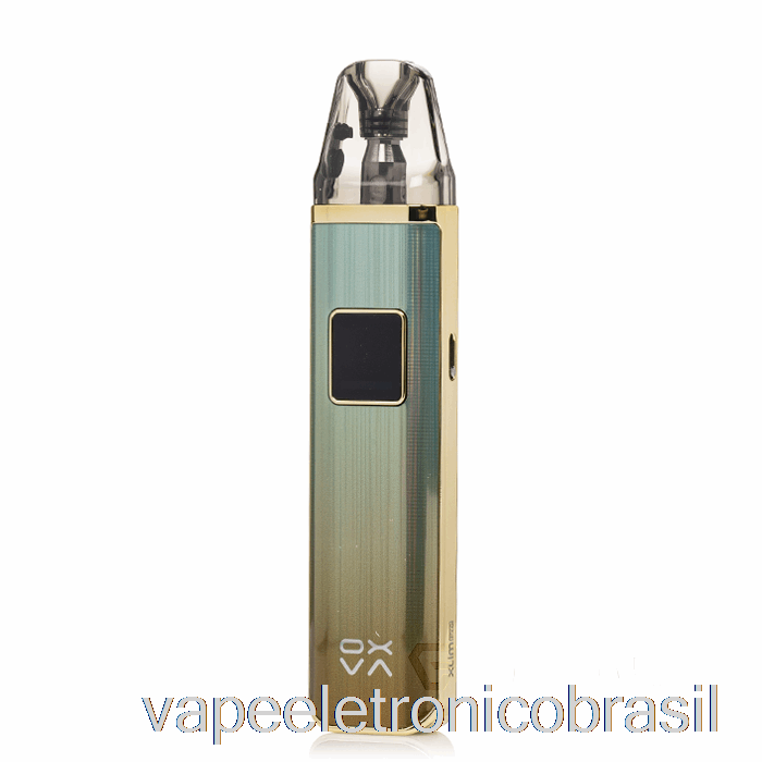 Vape Eletrônico Oxva Xlim Pro 30w Pod Sistema Ciano Brilhante